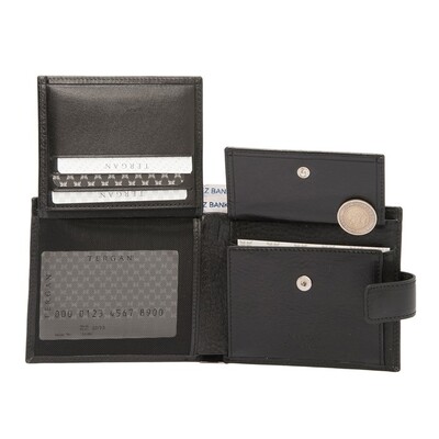 Tergan Siyah Deri Erkek Cüzdanı 1557A97 - 3