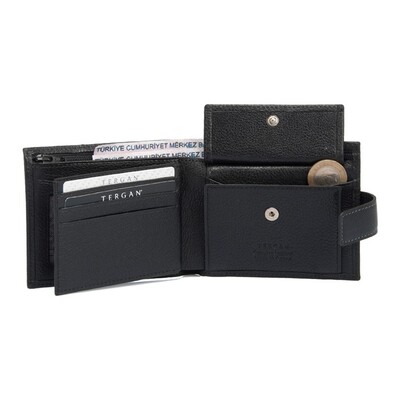 Tergan Siyah Deri Erkek Cüzdanı 1559A6F - 4