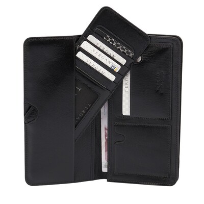 Tergan Siyah Deri Erkek Cüzdanı 1592B06 - 3