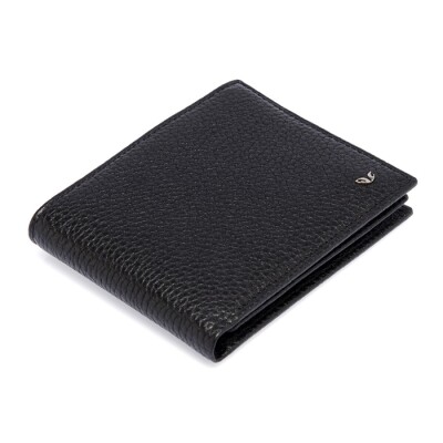 Tergan Siyah Deri Erkek Cüzdanı 1648A41 - 1