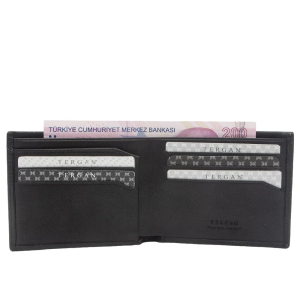 Tergan Siyah Deri Erkek Cüzdanı 1654A97 - Tergan (1)