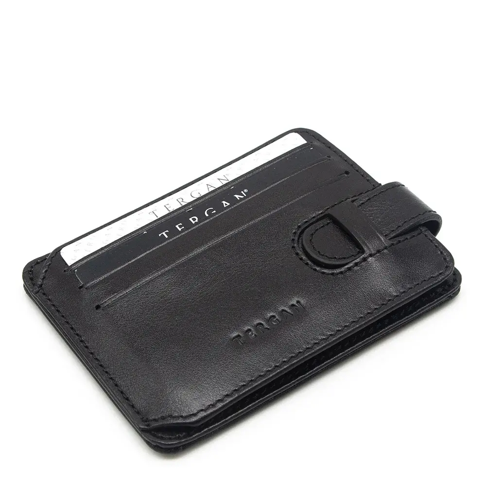 Tergan Siyah Deri Unisex Kredi Kartlık 1533b06