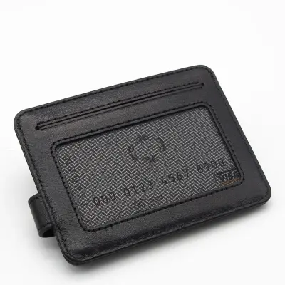 Tergan Siyah Deri Unisex Kredi Kartlık 1533B06 - 3