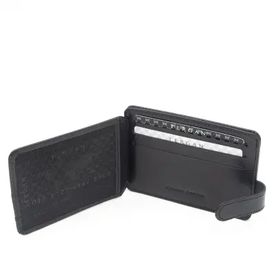 Tergan Siyah Deri Unisex Kredi Kartlık 1533B06 - 4