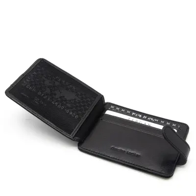Tergan Siyah Deri Unisex Kredi Kartlık 1533B06 - 5
