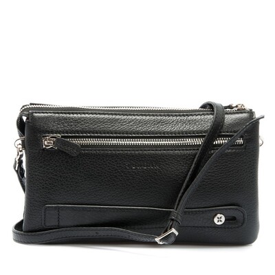 Tergan Siyah Deri Erkek Portföy Çantası 2998A6F - 3