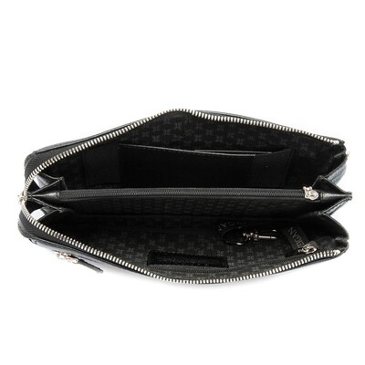 Tergan Siyah Deri Erkek Portföy Çantası 2998A6F - 4