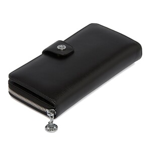 Tergan Siyah Deri Kadın Cüzdan 5789B06 - Tergan