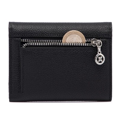 Tergan Siyah Deri Kadın Cüzdan 5809H52 - 3