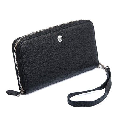 Tergan Siyah Deri Kadın Cüzdanı 5734A41 - 2