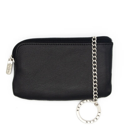 Tergan Siyah Deri Unisex Anahtarlık 0063A97 - Tergan