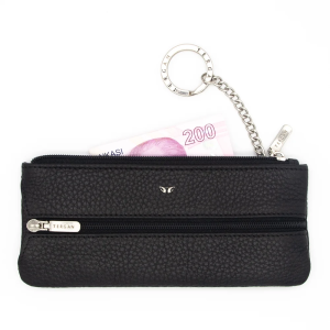 Tergan Siyah Deri Unisex Anahtarlık 0157A41 - Tergan (1)