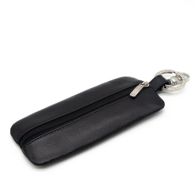 Tergan Siyah Deri Unisex Anahtarlık 0192B06 - Tergan