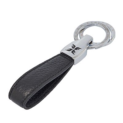 Tergan Siyah Deri Unisex Anahtarlık 0248A41 - 1
