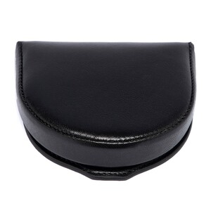 Tergan Siyah Deri Unisex Bozuk Paralık 1618B06 