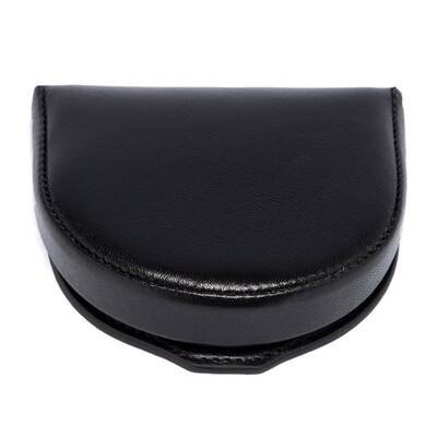 Tergan Siyah Deri Unisex Bozuk Paralık 1618B06 - 1