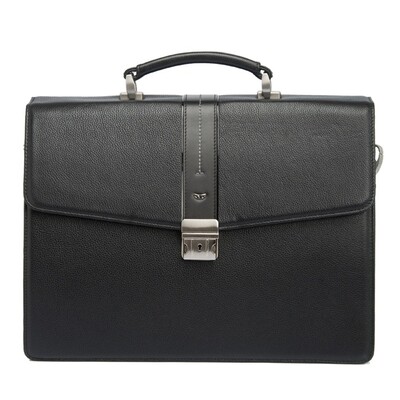 Tergan Siyah Deri Unisex Evrak Çantası 2906A6F - 1