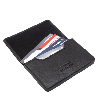 Tergan Siyah Deri Unisex Kartvizitlik 01546A97 - 3