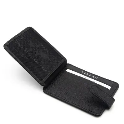 Tergan Siyah Deri Unisex Kredi Kartlık 01533U9G - 5