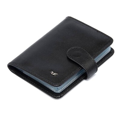 Tergan Siyah Deri Unisex Kredi Kartlık 1210B06 - 1