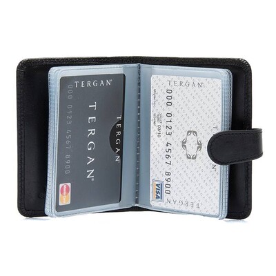 Tergan Siyah Deri Unisex Kredi Kartlık 1210B06 - 2
