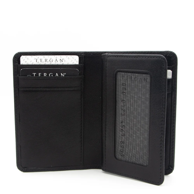 Tergan Siyah Deri Unisex Kredi Kartlık 1508A97 - 3