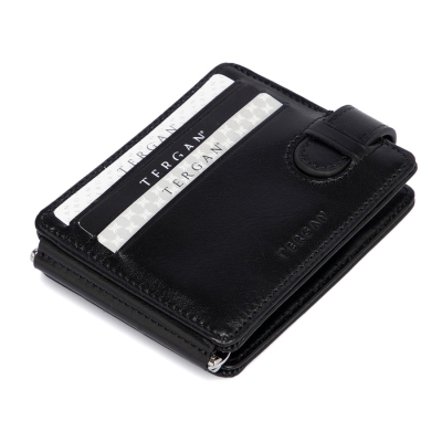 Tergan Siyah Deri Unisex Kredi Kartlık 1637B06 - 1