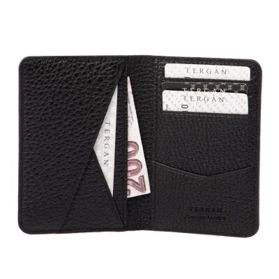 Tergan Siyah Deri Unisex Kredi Kartlık 1645A41 - 2