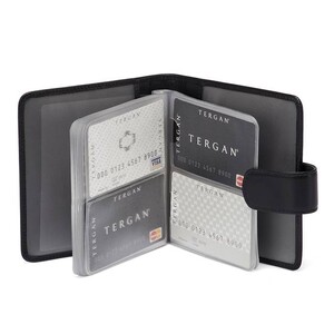 Tergan Siyah Deri Unisex Kredi Kartlık 6628B06 - Tergan (1)
