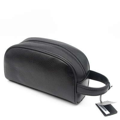 Tergan Siyah Deri Unisex Portföy Çanta 32008A41 - Tergan