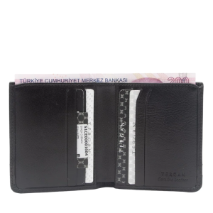 Tergan Siyah Erkek Deri Cüzdan 1664B06 - Tergan (1)