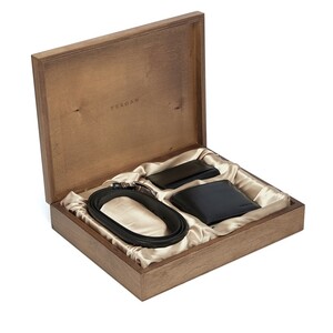 Tergan Siyah Erkek Üçlü Ahşap Set 6774B06 - Tergan (1)