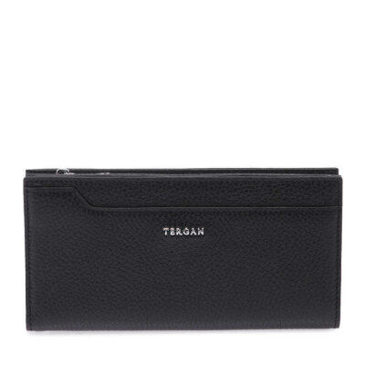 Tergan Siyah Hakiki Deri Kadın Cüzdan 5817A41 - 2