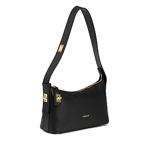 Tergan Siyah Hakiki Deri Kadın Omuz Çantası 80578A85 - Tergan (1)