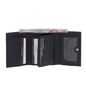 Tergan Siyah Kadın Deri Cüzdan 5633A41 - Tergan (1)