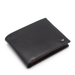 Tergan Siyah-Kırmızı Deri Erkek Cüzdanı 1464I13 