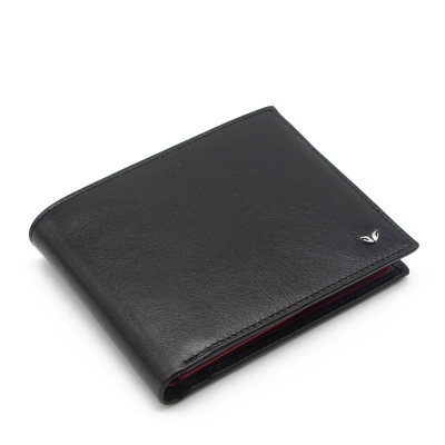 Tergan Siyah-Kırmızı Deri Erkek Cüzdanı 1464I13 - 1