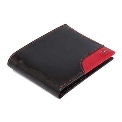 Tergan Siyah-Kırmızı Deri Erkek Cüzdanı 1613I13 - 1