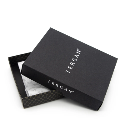 Tergan Siyah-Kırmızı Hakiki Deri Erkek Cüzdan 1658I13 - 5