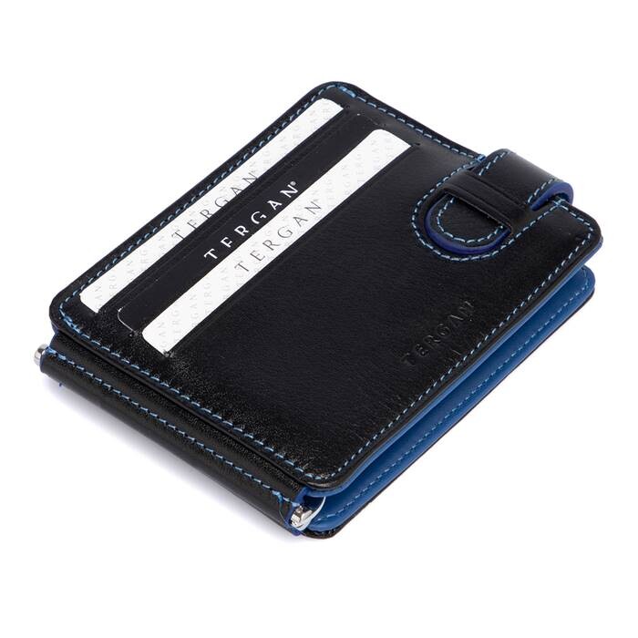 Tergan Siyah-saks Deri Unisex Kredi Kartlık 01637k1b