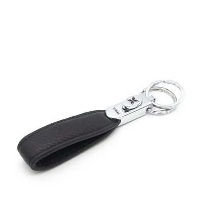 Tergan Siyah Unisex Deri Anahtarlık 0235A41 - 1