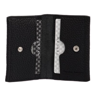 Tergan Siyah Unisex Deri Kredi Kartlık 0266A41 - 2