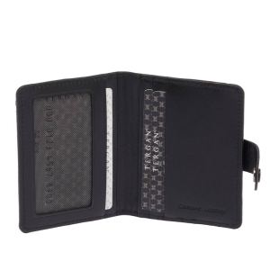 Tergan Siyah Unisex Deri Kredi Kartlık 1653A55 - Tergan (1)
