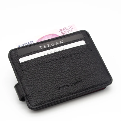 Tergan Siyah/Sax Deri Erkek Cüzdan 1658U6M - 2