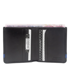 Tergan Siyah/Sax Erkek Deri Cüzdan 1664K1B - Tergan (1)