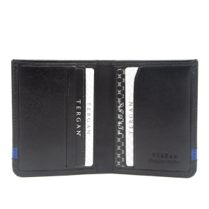 Tergan Siyah/Sax Unisex Deri Kredi Kartlık 1663K1B - Tergan (1)