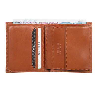 Tergan Taba Deri Erkek Cüzdanı 1408D5A - 2