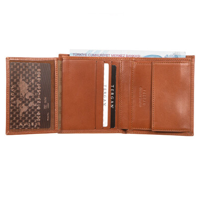 Tergan Taba Deri Erkek Cüzdanı 1408D5A - 3