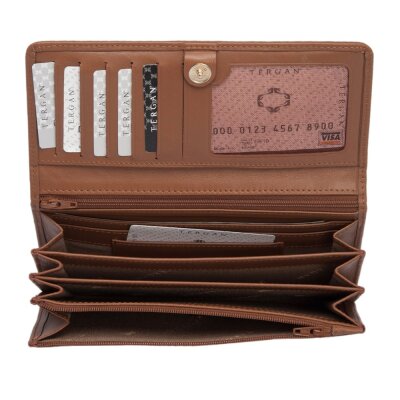 Tergan Taba Deri Kadın Cüzdan 5783F83 - 2
