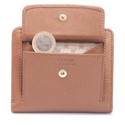 Tergan Taba Deri Kadın Cüzdanı 5674H51 - 3